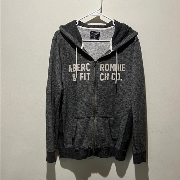 Abercrombie & Fitch Charcoal Zip-Up Hoodie - Picture 1 of 6
